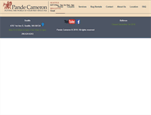 Tablet Screenshot of pande-cameron.com